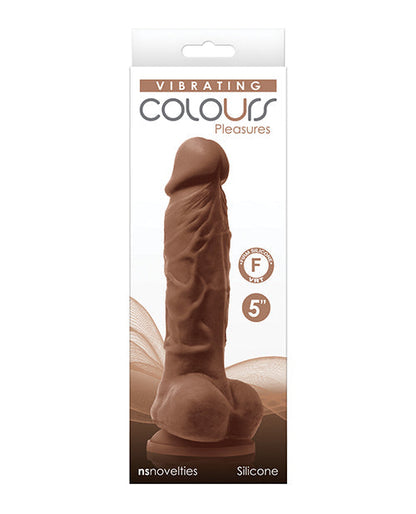 Colours Pleasures 5" Vibrating Dildo - Brown Ns Novelties INC
