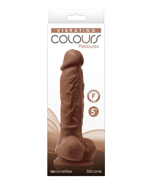 Colours Pleasures 5" Vibrating Dildo - Brown Ns Novelties INC