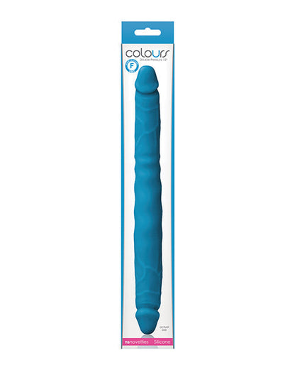 Colours Pleasures Realistic Dildo | 12 Inch Dildo | Blue Double Dildo | Giant Dildo | Silicone Big Dildo Ns Novelties INC