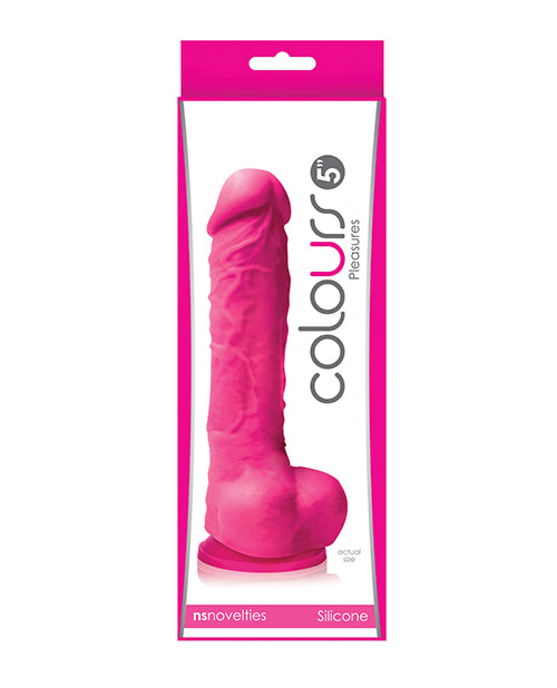Colours Pleasures Realistic Dildo | 5" Big Dildo | Pink Suction Cup Dildo Ns Novelties INC