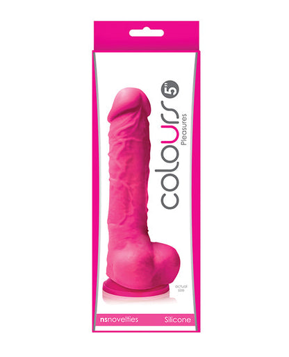 Colours Pleasures Realistic Dildo | 5" Big Dildo | Pink Suction Cup Dildo Ns Novelties INC