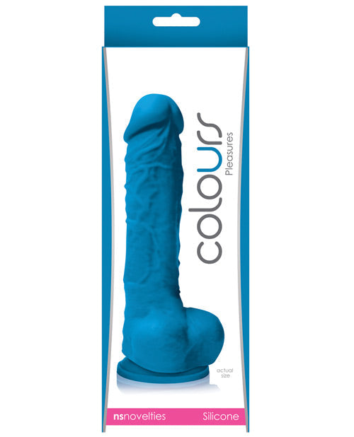 Colours Pleasures Realistic Dildo | 5" Big Dildo | Blue Suction Cup Dildo Ns Novelties INC