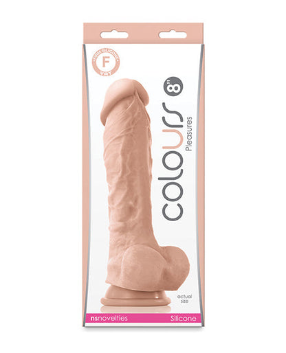 Colours Pleasures Realistic Dildo | 8" Big Dildo | White Suction Cup Dildo Ns Novelties INC