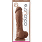 Colours Pleasures Realistic Dildo | 8" Big Dildo | Brown Suction Cup Dildo Ns Novelties INC