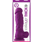 Colours Pleasures Realistic Dildo | Thick 8" Dildo Purple | Suction Cup Dildo Ns Novelties INC
