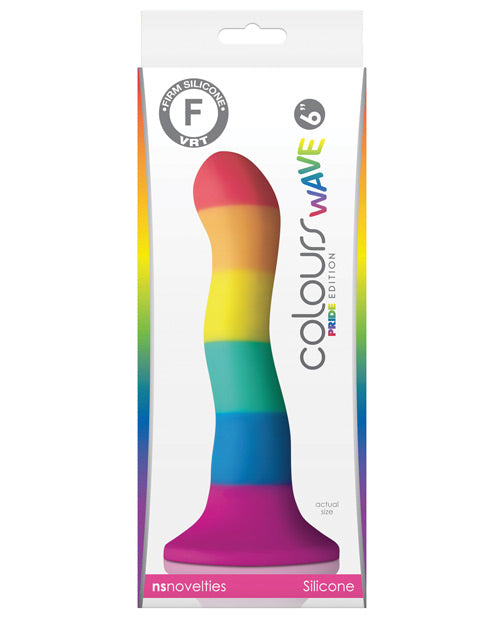 Colours Pride Edition Realistic Dildo | Wave 6" Big Dildo | Suction Cup Dildo Ns Novelties INC