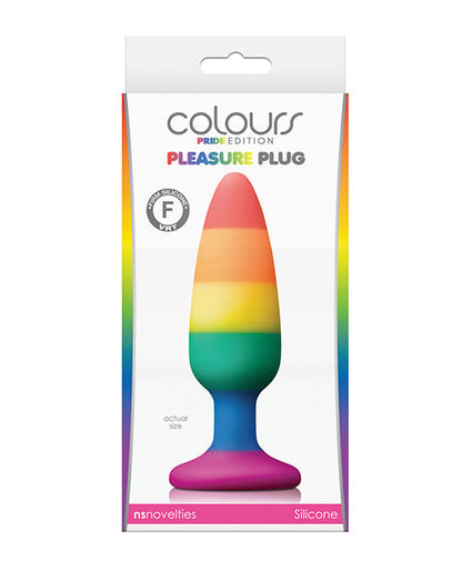Colours Pride Edition Pleasure Plug Medium - Rainbow Ns Novelties INC