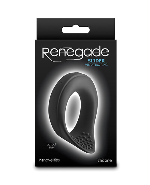 Renegade Slider Vibrating Cock Ring - Black Ns Novelties INC