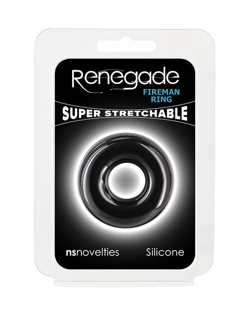 Renegade Fireman Cock Ring - Small Black Ns Novelties INC