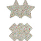 Pretty Pasties Star & Cross Glow in the Dark - 2 Pair
