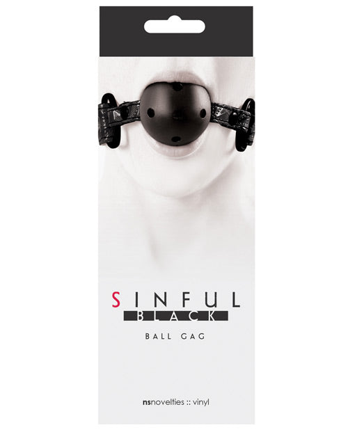Sinful Ball Gag - Black Ns Novelties INC