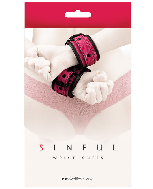 Sinful Wrist Cuffs - Pink Ns Novelties INC