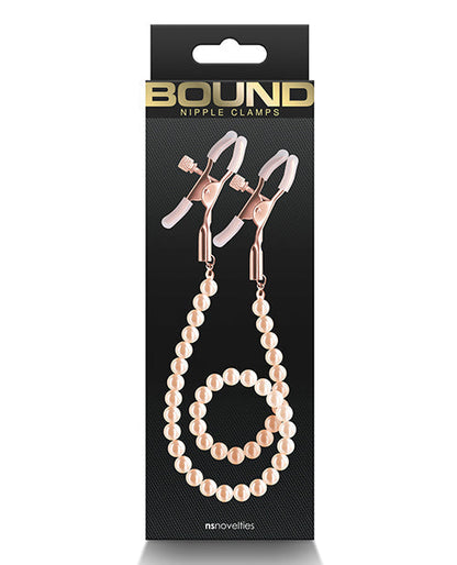 Bound DC1 Nipple Clamps - Rose Gold Ns Novelties INC