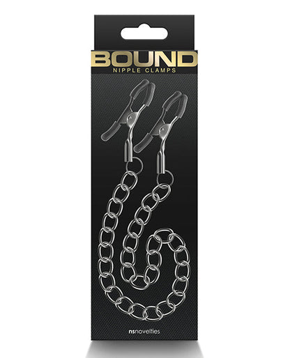 Bound DC2 Nipple Clamps - Gunmetal Ns Novelties INC