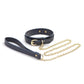 Bondage Couture Vinyl Collar and Leash - Blue Ns Novelties INC