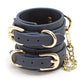 Bondage Couture Vinyl Wrist Cuff - Blue Ns Novelties INC