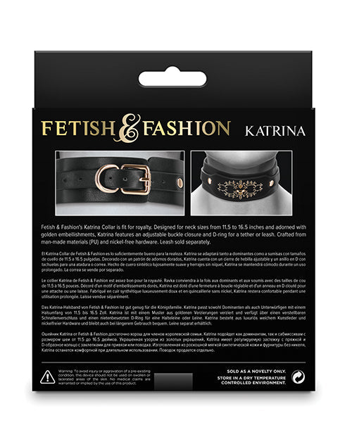 Fetish & Fashion Katrina Collar - Black Ns Novelties INC
