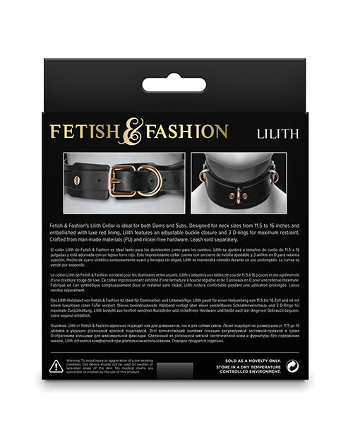 Fetish & Fashion Lilith Collar - Black Ns Novelties INC