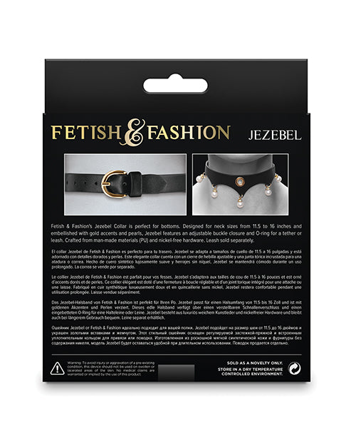 Fetish & Fashion Jezebel Collar - Black Ns Novelties INC