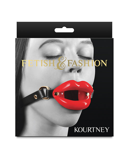 Fetish & Fashion Kourtney Gag - Black/Red Ns Novelties INC