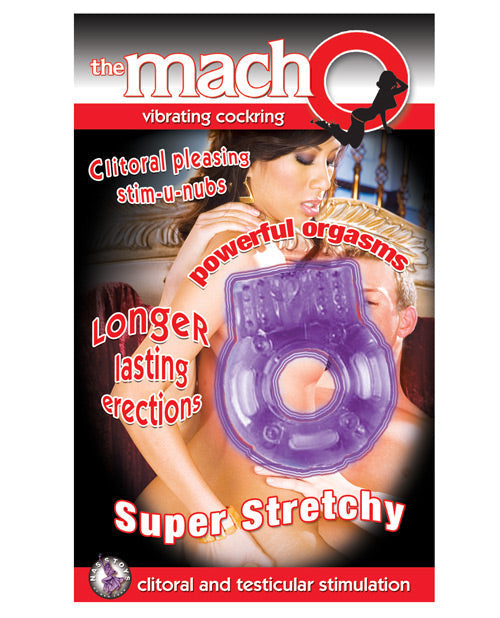 MachO Vibrating Cockring - Purple Nasstoys
