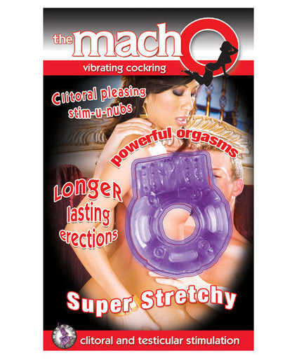 MachO Vibrating Cockring - Purple Nasstoys