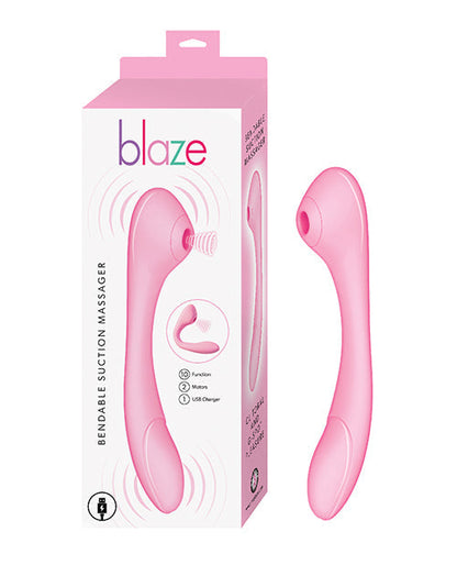 Blaze Bendable Suction Massager - Pink Nasstoys