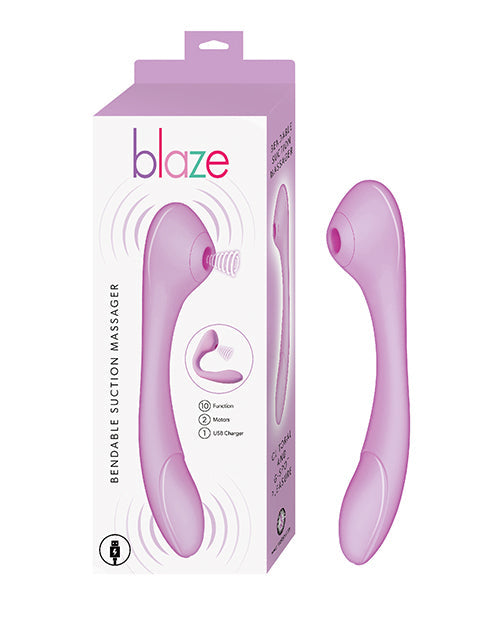 Blaze Bendable Suction Massager - Lavender Nasstoys