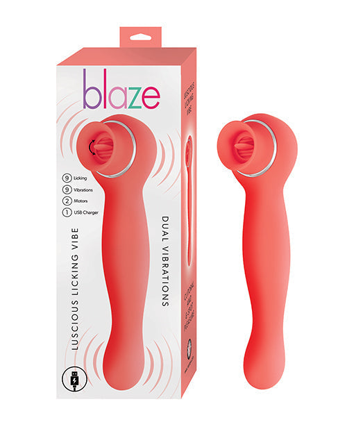 Blaze Luscious Licker Vibe - Coral Nasstoys