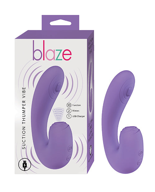 Blaze Suction Thumper Vibe - Lavender Nasstoys