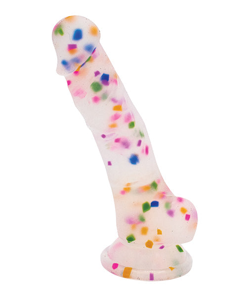 Natalie's Toy Box Realistic Dildo | Cock-A-Palooza Confetti Silicone Suction Cup Dildo Like A Kitten