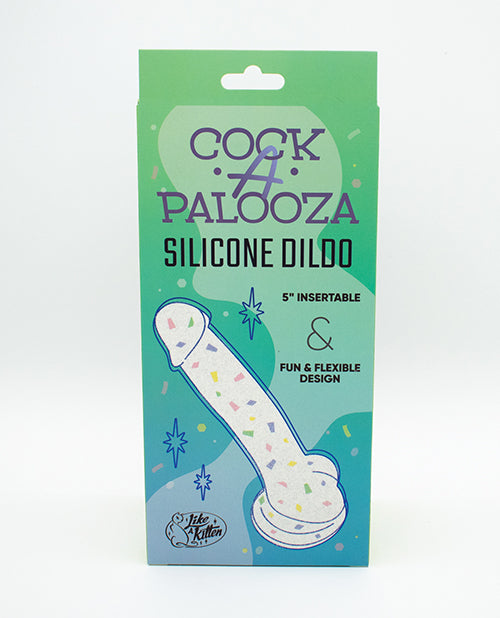 Natalie's Toy Box Realistic Dildo | Cock-A-Palooza Confetti Silicone Suction Cup Dildo Like A Kitten