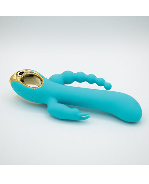 Natalie's Toy Box G-Spot Vibrator | Vibrating Anal Beads | Aqua Rabbit Vibrator 3-in-1 Like A Kitten