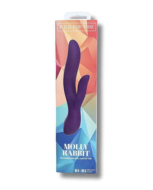 Wild Pop Rabbit Vibrator | Molly Dual G Spot Vibrator | Purple Clit Vibrator | Best Vibrator for Women Novum Brands