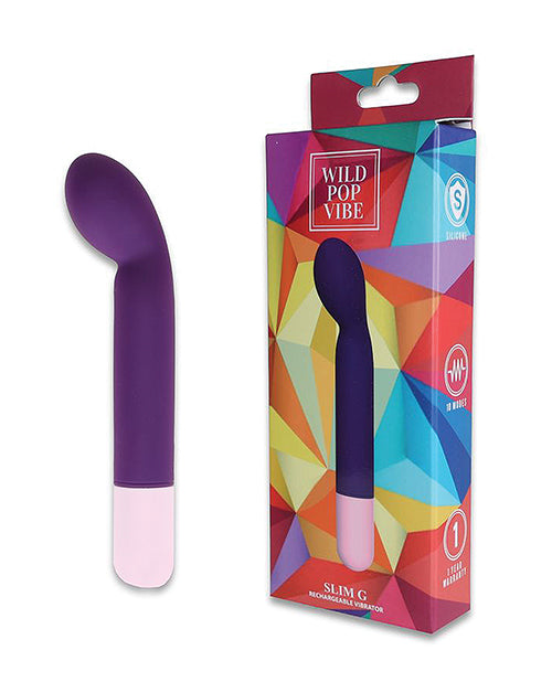 Wild Pop Vibe Slim G Vibrator - Purple Novum Brands