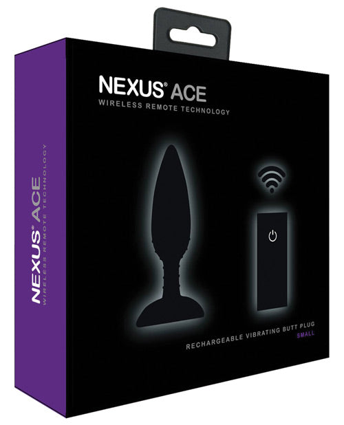 Nexus Ace Remote Control Butt Plug Small - Black Libertybelle Marketing