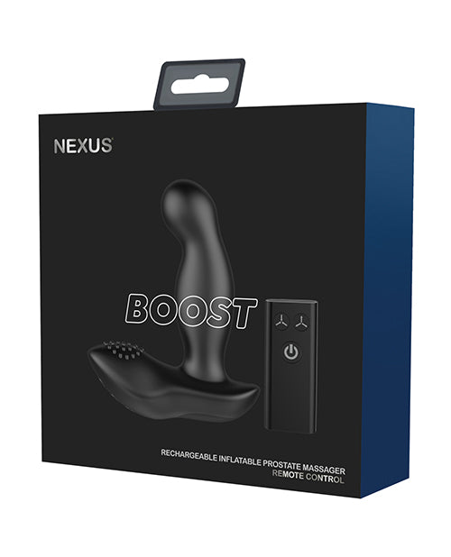Nexus Boost Prostate Massager w/Inflatable Tip - Black Libertybelle Marketing