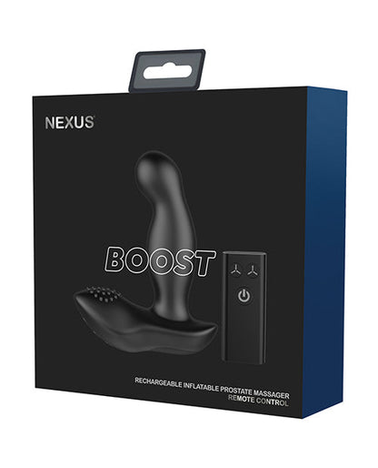 Nexus Boost Prostate Massager w/Inflatable Tip - Black Libertybelle Marketing