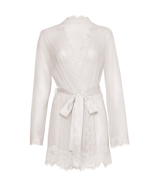 Provence Short Robe - White S/M Oh La La Cheri