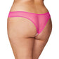 Crotchless Thong w/Pearls Hot Pink 3X/4X Oh La La Cheri
