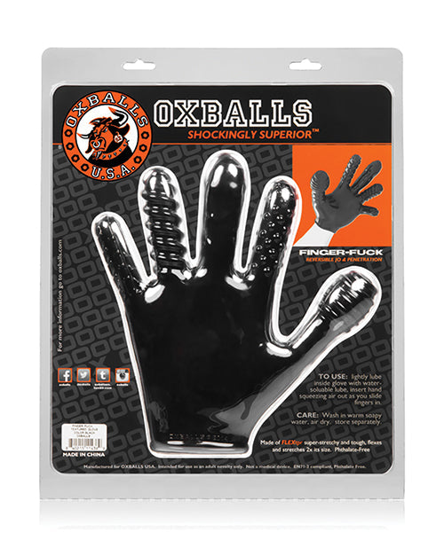 Oxballs Finger Fuck Glove - Black Blue Ox Designs LLCDba Oxballs