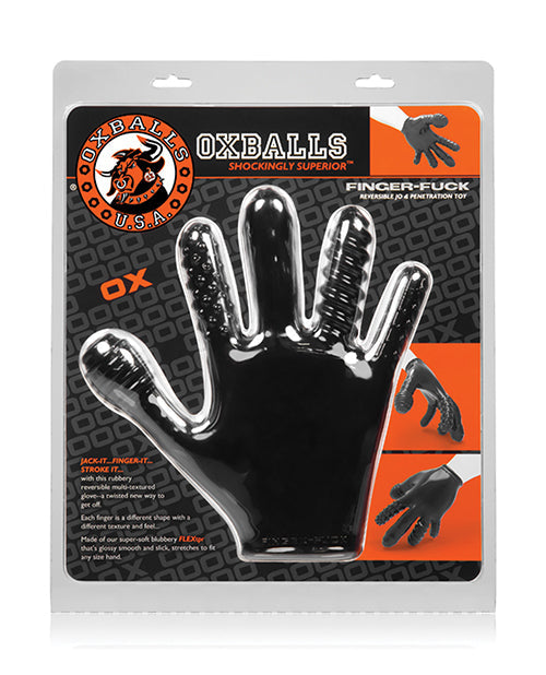 Oxballs Finger Fuck Glove - Black Blue Ox Designs LLCDba Oxballs
