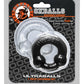 Oxballs Ultraballs Cock Rings - Black/Clear Pack of 2