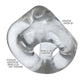 Oxballs Tri Sport XL 3 Ring Sling - Clear