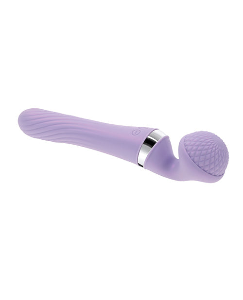 Playboy Pleasure Vibrato Wand Vibrator - Lilac Evolved Novelties INC