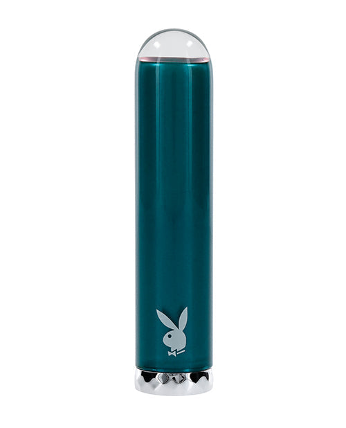 Playboy Pleasure Emerald Bullet Vibrator - Deep Teal Evolved Novelties INC