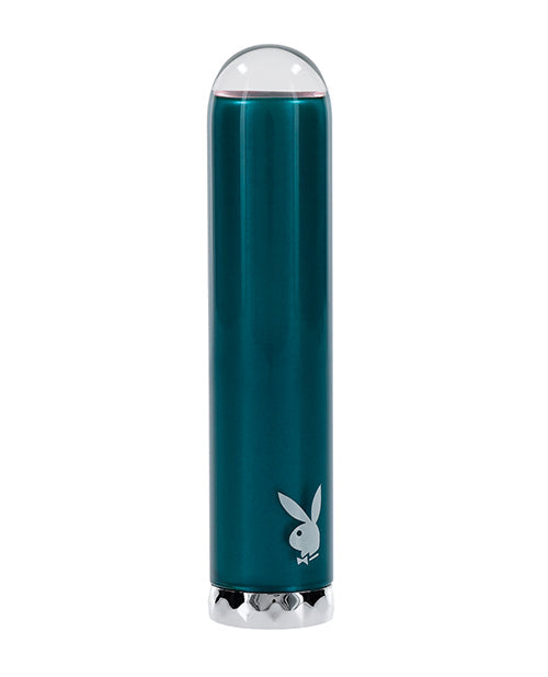 Playboy Pleasure Emerald Bullet Vibrator - Deep Teal Evolved Novelties INC