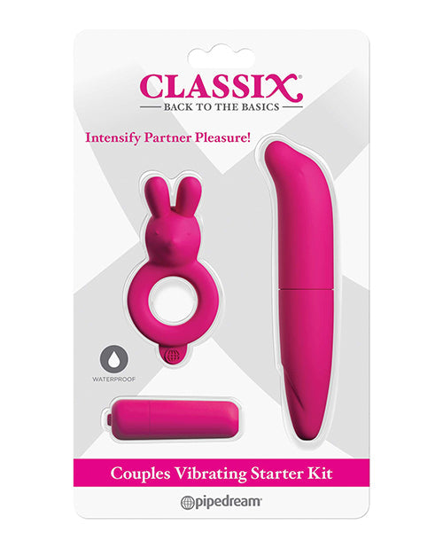 Classix Couples Vibrating Starter Kit - Pink Pipedream Products