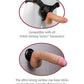 Real Feel Realistic Dildo | Deluxe Suction Cup Dildo | No 4 7.5" Big Dildo Waterproof Flesh Vibrating Dildo Pipedream Products