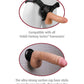 Real Feel Realistic Dildo | Deluxe Vibrating Dildo | No 5 8" Big Dildo | Waterproof Flesh Suction Cup Dildo Pipedream Products
